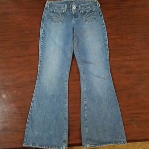 Silver jeans high waisted flare bottom